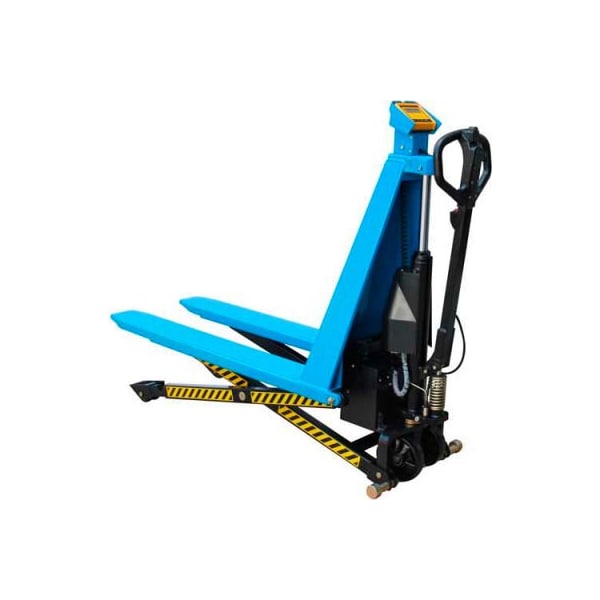 Gec Electric High Lift Skid Jack Truck with Scale 3000 Lb. Cap